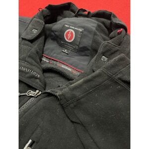 SCOTTeVEST Men's Size XL Jacket Black/Red Warm Utility Full Zip Hidden Pockets